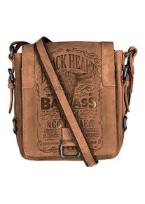 JACK'S INN 54 JACK'S INN 54 Umhängetasche, aus Leder im Vintage Look mit cooler Prägung braun Taschen