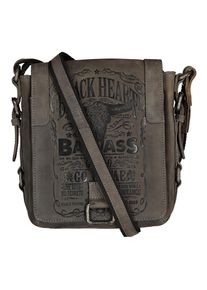 JACK'S INN 54 JACK'S INN 54 Umhängetasche, aus Leder im Vintage Look mit cooler Prägung schwarz Taschen