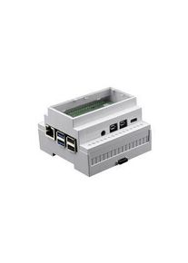 CAMDENBOSS Raspberry Pi 4B Gehäuse mit durchsichtigem Deckel für DIN-Schienen - CBRPI-DR-4-CLR