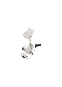 Encitech Connectors DE-15 Socket HD D-Sub Connector Kit, Zinc Backshell - 6355-0064-11