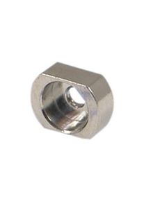 nVent Schroff H&uuml;lse, 8mm, Messing, vernickelt, Packung &agrave; 10 St&uuml;ck - 21100-659