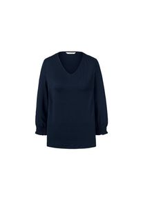 Blouse manches 3/4, Bleu, Taille: S 36/38, Tchibo