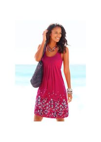 Beach Time Beachtime , Strandkleid, mit Blumenprint , Rosette Chalk Pink , N-Gr , beere , &Auml;rmelloses Sommerkleid mit Druck