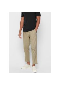 Only & Sons ONLY & SONS Leinenhose »LEO LINEN MIX« beige 36 Länge 34 Hose aus Leinenstoff