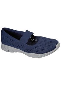 Skechers Ballerina »SEAGER SIMPLE THINGS«, mit elastischem Riemchen blau 41 navy In veganer Verarbeitung