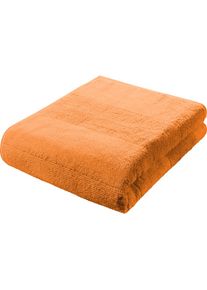 Duschtücher »2828«, (2 St.), hochwertig und unifarben , rot , Fleuresse , rot-orange