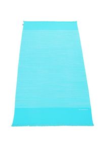 Hamamt&uuml;cher &raquo;Rom&laquo;, (1 St.), 100x180 cm, gesteift, mit Fransen, ideal als Strandtuch , blau , Schiesser , aqua-weiss