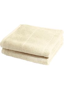 Duschtücher »2828«, (2 St.), hochwertig und unifarben , beige , Fleuresse , creme-natur