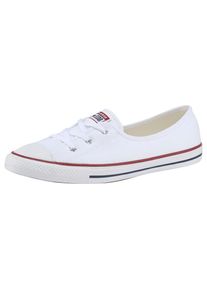Converse , Damen , Sneaker »Chuck Taylor All Star Ballet Lace Ox« , weiss , Sommerlicher Sneaker von Converse mit Gummi-Einlegesohle