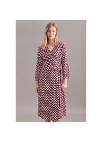 Seidensticker Sommerkleid »Schwarze Rose«, 7/8-Arm V-Neck Druck rot 38 Normalgrößen Passform: Regular fit