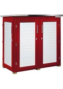 Weka Gartenschrank Garten[Q] TERAS Schwedenrot Geräteschrank Aufbewahrungsschrank günstig