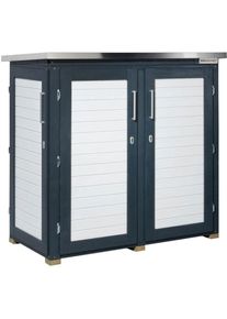 Weka Gartenschrank Garten[Q] TERAS Anthrazit Geräteschrank Aufbewahrungsschrank günstig
