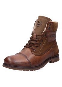 Bugatti Winterstiefel, mit Ziernähten braun 45 cognac-used Winterstiefel mit Logoemblem und Nieten