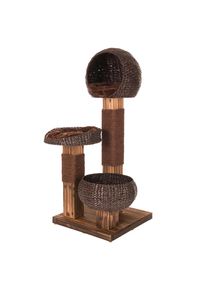 Katzenbaum Burned Wood braun