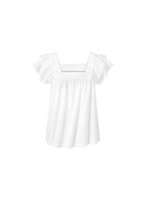 T-shirt &agrave; broderie, Blanc, Taille: S 36/38, Tchibo