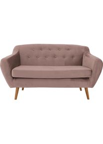 2-Sitzer »Renne«, mit Heftung im Rücken im skandinavischem Stil , beige , Andas , puder