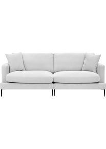 2-Sitzer »Cozy«, mit losen Kissen und Metallbeinen , silberfarben , LEONIQUE