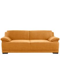 3-Sitzer »Telos«, mit Boxspring-Federung , gelb , Home Affaire , senf