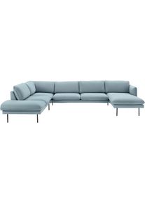 Wohnlandschaft &raquo;Levon&laquo;, in moderner Optik, mit Metallbeinen, COUCH Lieblingsst&uuml;cke , blau , COUCH&hearts; , hellblau
