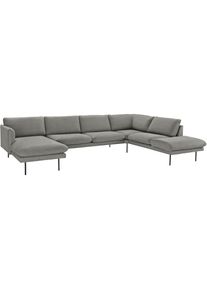 Wohnlandschaft &raquo;Levon&laquo;, in moderner Optik, mit Metallbeinen, COUCH Lieblingsst&uuml;cke , grau , COUCH&hearts;