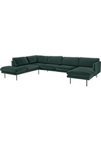 Wohnlandschaft &raquo;Levon&laquo;, in moderner Optik, mit Metallbeinen, COUCH Lieblingsst&uuml;cke , gr&uuml;n , COUCH&hearts;