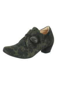 Think! Hochfrontpumps »AIDA«, mit Gummizug grün 40 schwarz-grün Eleganter Pumps mit schönem Print