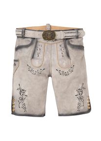 Marjo Lederhose, (2 tlg.), Herren, im used Look grau 50 N-Gr