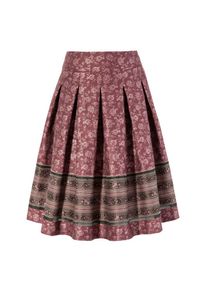 Love Nature Trachtenrock, Damen, mit Kellerfalten lila 40 beere Hochwertiger Faltenrock mit leicht changierendem Webmuster