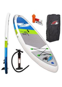 F 2 F2 Inflatable SUP-Board »Line Up SMO blue«, (Set, 3 tlg.) blau Wassersportboards