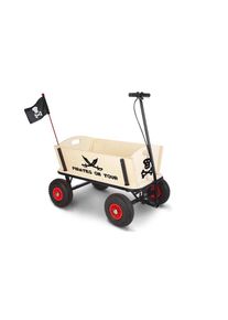 Nachziehfahrzeug »Pirat Jack«, mit abnehmbarem Oberteil , schwarz , Pinolino® , natur/schwarz