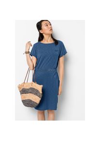 Jack Wolfskin Sommerkleid »TRAVEL DRESS« blau M (38/40) Normalgrößen dunkelblau Kleid für Reise und Alltag