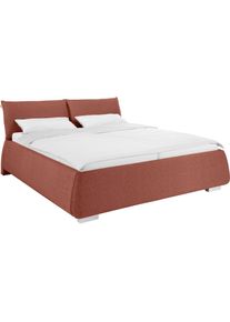 Tom Tailor Polsterbett »SOFT PILLOW«, mit Kopfteil in Kissenform, wahlweise mit Lattenrost und Matratze orange soft coral GCP 737