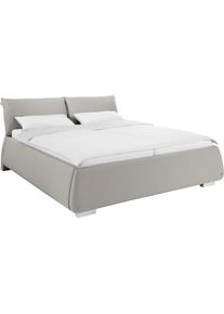 Tom Tailor Polsterbett »SOFT PILLOW«, mit Kopfteil in Kissenform, wahlweise mit Lattenrost und Matratze grau powder grey TBO 39