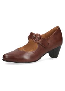 Caprice Spangenpumps, mit Klettriemchen braun 40 cognac Pumps für elegante Anlässe
