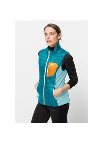 Jack Wolfskin Steppweste »ROUTEBURN VEST W« blau M (38/40) cyan Sehr leichte Steppweste
