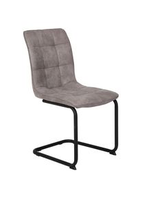 Freischwinger &raquo;JENNY&laquo;, (Set), 4 St., Microfaser, 2 oder 4 St&uuml;ck , grau , Hela , Vintage grau