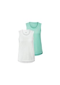 2 tops de sport, Blanc, Taille: XXL, Tchibo