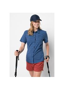Jack Wolfskin Karobluse »CENTAURA SHIRT W« blau L (42/44) stahlblau-kariert Bluse für Reise und Freizeit