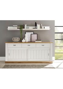 Home Affaire Sideboard »ORLANDO«, im romantischen Landhaus-Look weiß Pinie Weiss Dekor
