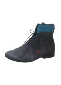 Think! Schnürstiefelette, mit kontrastfarbigen Details blau 42 dunkelblau-kombiniert Stiefelette mit Innenreißverschluss, leicht zum Schlupfen