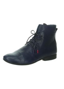 Think! Schnürstiefelette »GUAD«, im zeitlosen Design blau 42 marine Flache Stiefelette mit Innenreißverschluss