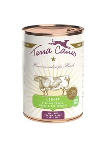 6x 400g Light Rind mit Kürbis, Mango & Artischoke Terra Canis Nassfutter für Hunde