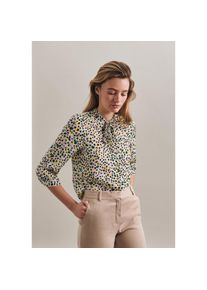 Seidensticker Klassische Bluse »Schwarze Rose«, 3/4-Arm Schluppe Druck beige 44 Ecru Passform: Regular fit
