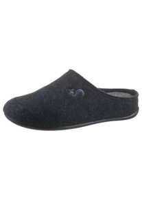 THIES Pantoffel »PET«, in klassischer Optik blau 42 marine-meliert Toller Hausschuh aus zertifiziertem, recyceltem PET-Material