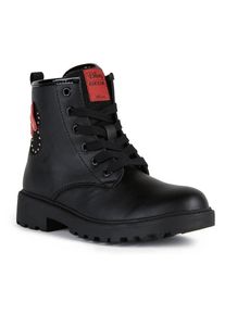 Geox Schnürstiefel »J CASEY GIRL«, inspiriert von (Disney) Minnie schwarz 33 Stiefel mit Innenreißverschluss für leichtes Schlupfen