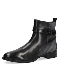 Caprice Stiefelette, im Materialmix schwarz 36 schwarz-grau Mit hübschem Zierriemchen am Schaft