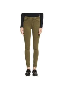 Esprit Röhrenhose, mit Doppelknopf-Verschluss grün 29 Länge 34 khaki Must-Have Skinny Pants mit doppeltem Knopfverschluss