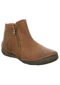 Josef Seibel Schlupfboots, mit zwei Reißverschlüssen braun 40 Modische Stiefelette in abgerundeter Form