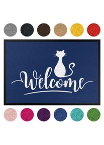 Fußmatte Welcome Cat
