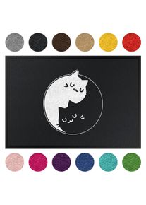 Fußmatte Yin und Yang Katzen